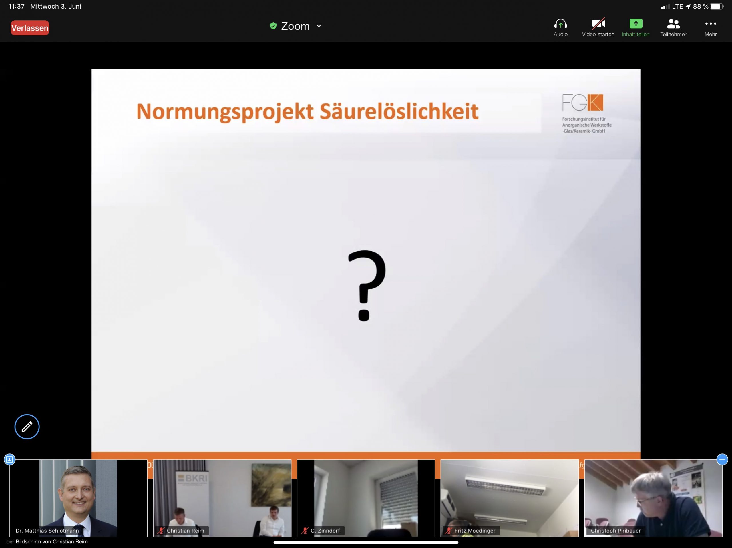 Säurelöslichkeit Foto 3