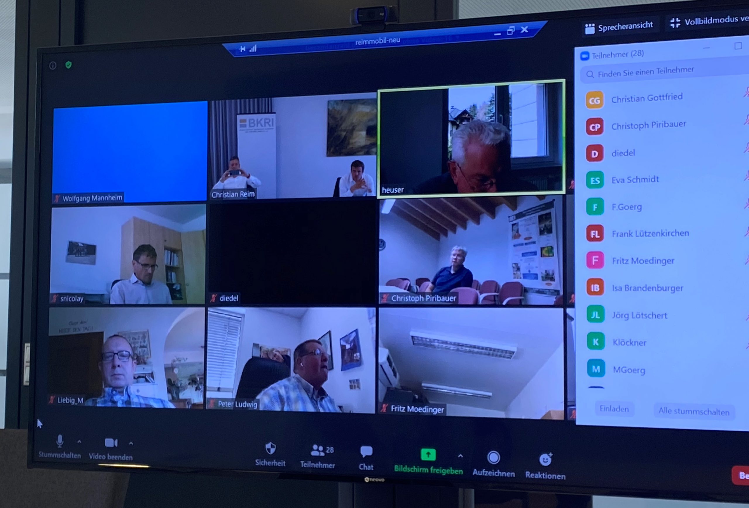 Videokonferenz Überblick Foto 1